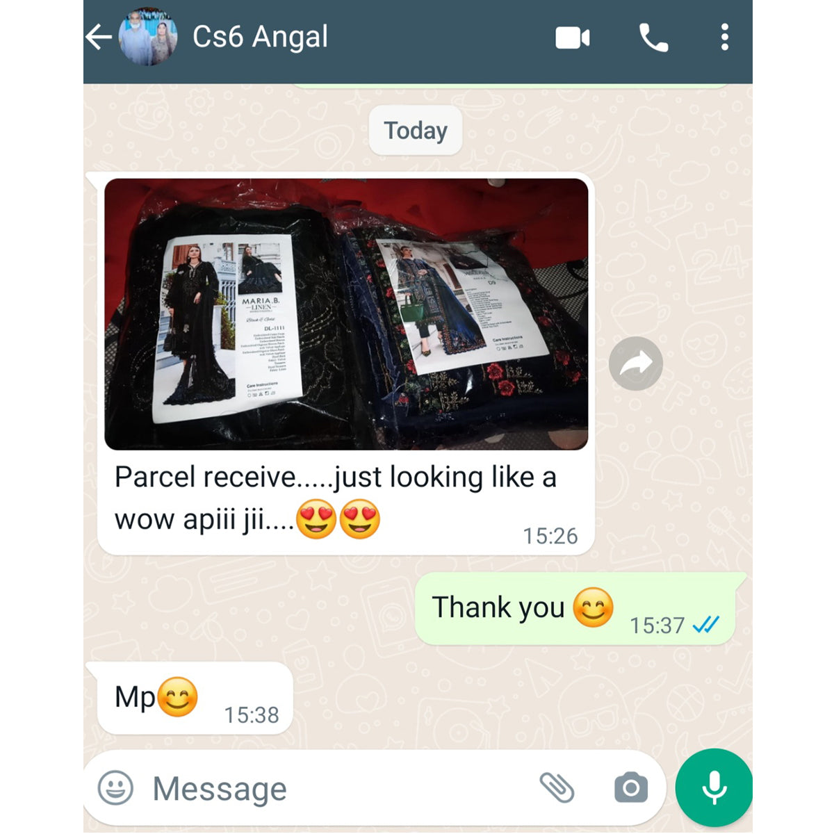Customer WhatsApp feedback 10