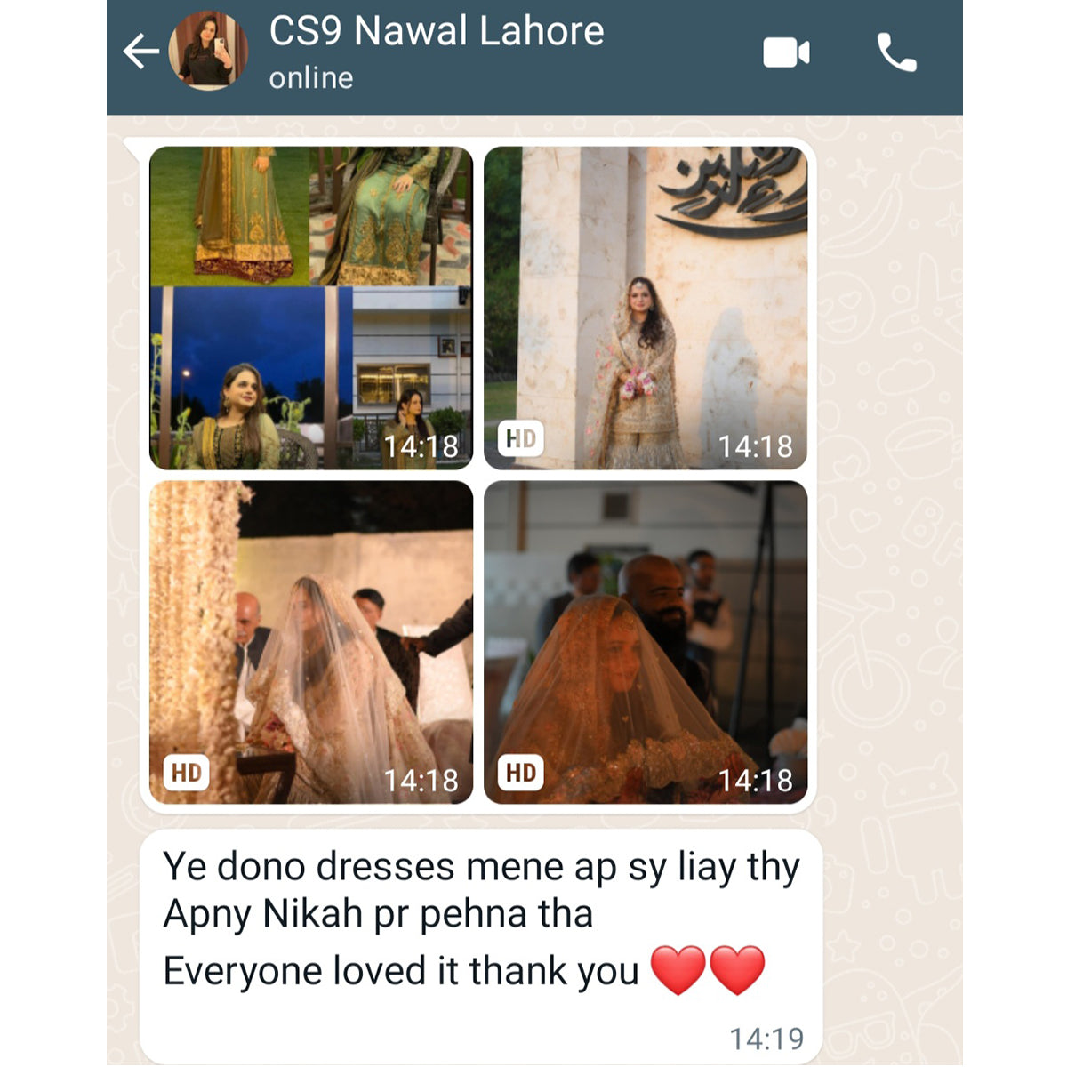 Customer WhatsApp feedback 12