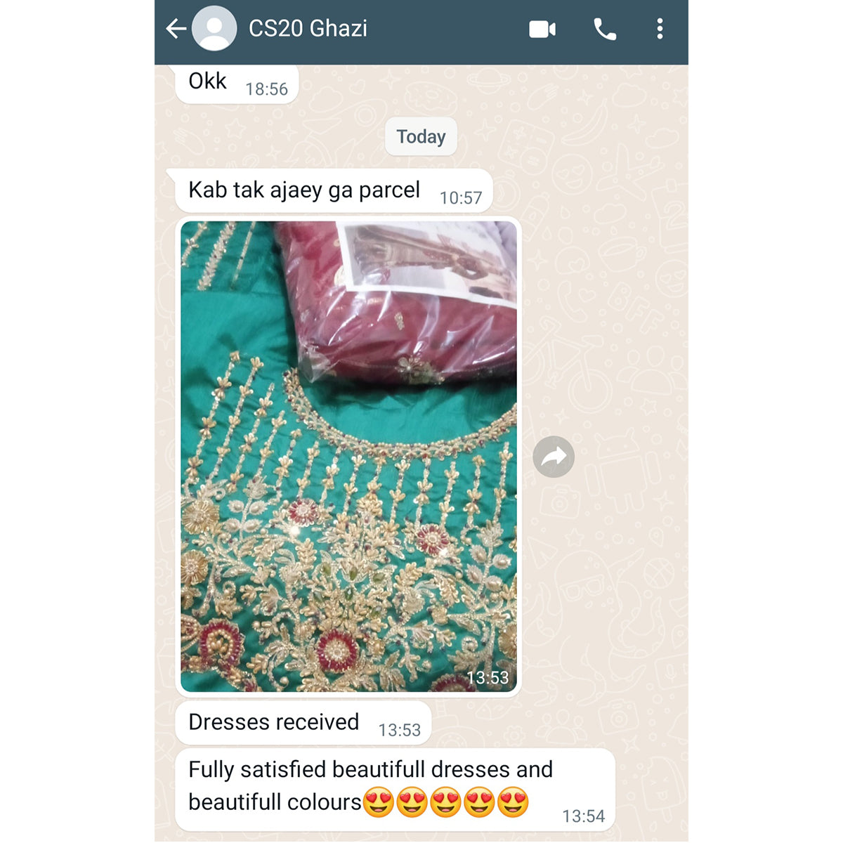 Customer WhatsApp feedback 14