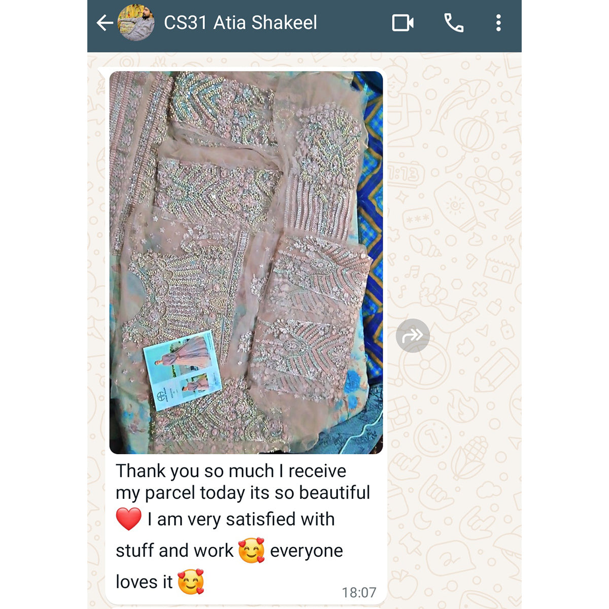 Customer WhatsApp feedback 20